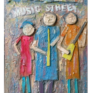 music-street 27.5x50.5 supporto legno